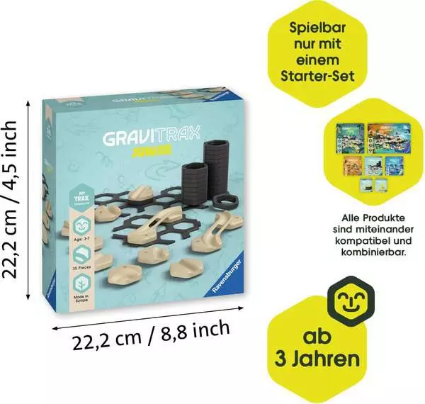 Ravensberger Matratzen GraviTrax Junior Extension Trax - Kugelbahn-Erweiterung für Kinder ab 3 Jahren Blitzangebot