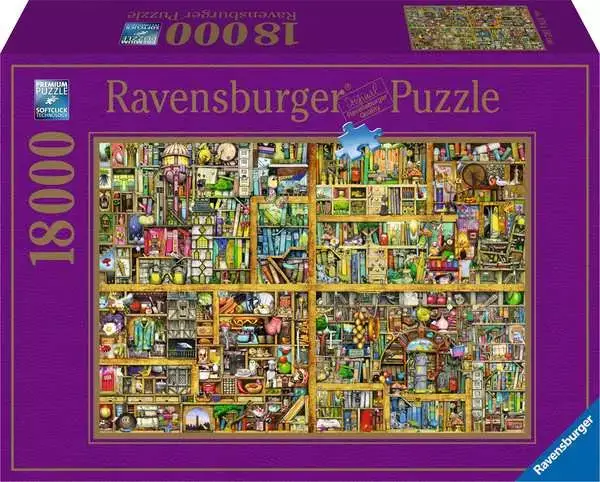 Ravensberger Matratzen Puzzle 18000 Teile - Magisches Bücherregal XXL Riesige Ersparnisse