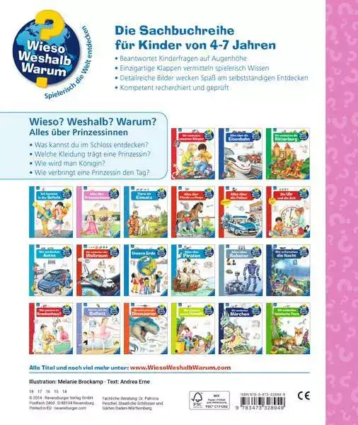 Ravensberger Matratzen Ravensburger Wieso? Weshalb? Warum?, Band 15: Alles über Prinzessinnen Begrenzt auf 3 Tage