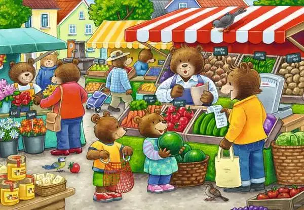 Ravensberger Matratzen Kinderpuzzle ab 3 Jahren - Komm, wir gehen einkaufen - 12 Teile Hotsell