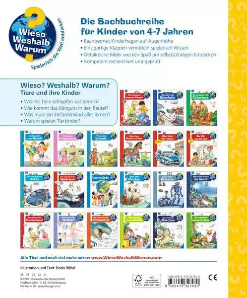 Ravensberger Matratzen Ravensburger Wieso? Weshalb? Warum?, Band 33: Tiere und ihre Kinder im Angebot