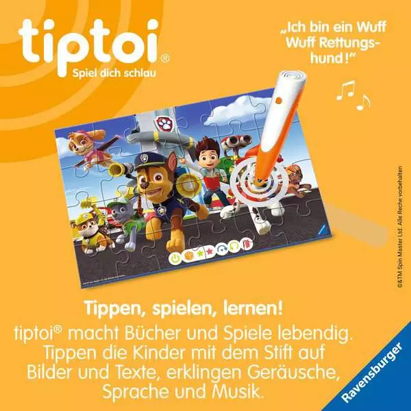 Ravensberger Matratzen Kinderpuzzle ab 4 Jahren - tiptoi® Puzzle für kleine Entdecker: Paw Patrol - 24 Teile Günstig kaufen