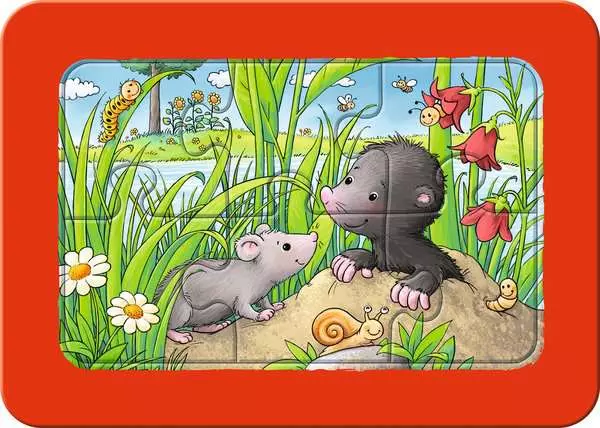 Ravensberger Matratzen Kinderpuzzle ab 2 Jahren - Kleine Gartentiere - 6 Teile Riesige Ersparnisse