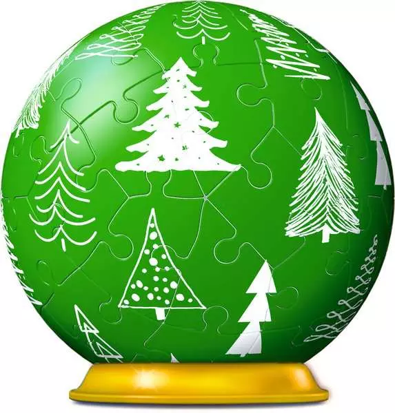 Ravensberger Matratzen 3D Puzzle Ball Weihnachtskugel Tannenbaum Nur noch ein Tag übrig