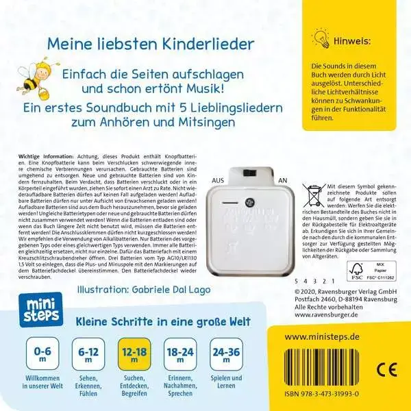 Ravensberger Matratzen ministeps: Hör rein, sing mit! Erste Kinderlieder zum Anhören Verkauf