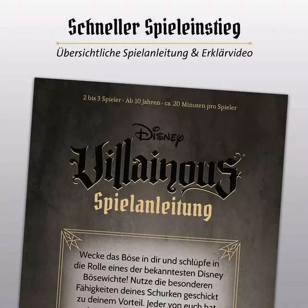 Ravensberger Matratzen Disney Villainous - Spiel ab 10 Jahren Günstiger Verkauf