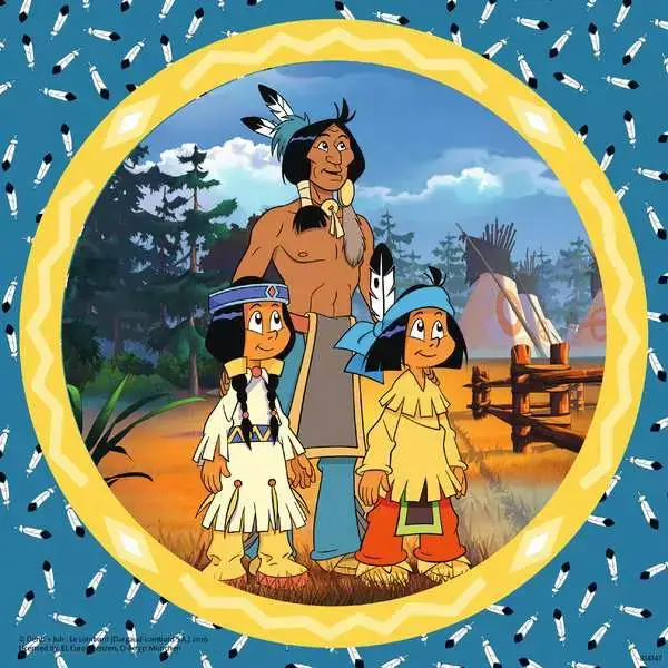 Ravensberger Matratzen Kinderpuzzle ab 5 Jahren - Yakari, der tapfere Indianer - 49 Teile Fabrikverkauf