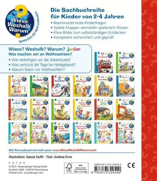 Ravensberger Matratzen Ravensburger Wieso? Weshalb? Warum? junior, Band 44: Was machen wir an Weihnachten? Blitzverkäufe