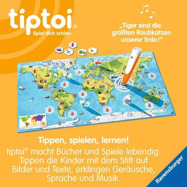 Ravensberger Matratzen tiptoi® Unsere Reise um die Welt - Lernspiel ab 4 Jahren Großer Ausverkauf