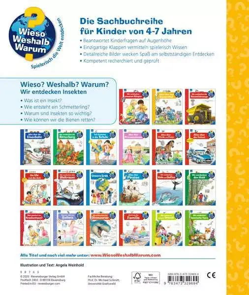 Ravensberger Matratzen Ravensburger Wieso? Weshalb? Warum?, Band 39: Wir entdecken Insekten Lagerräumung