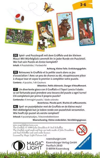 Ravensberger Matratzen Der Grüffelo Würfelpuzzle - Reisespiel ab 3 Jahren Top Angebot