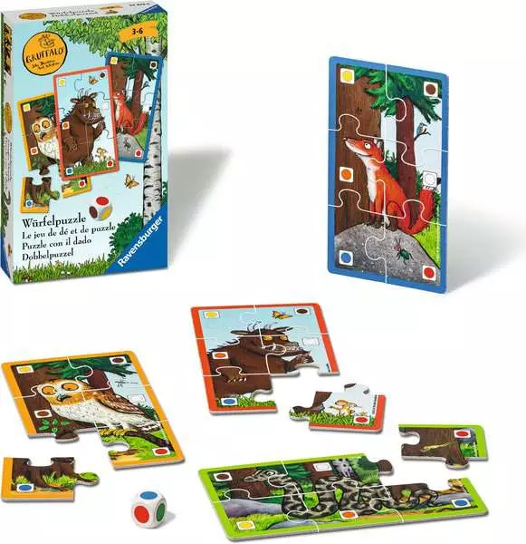 Ravensberger Matratzen Der Grüffelo Würfelpuzzle - Reisespiel ab 3 Jahren Top Angebot