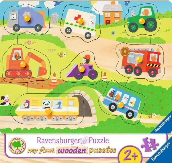 Ravensberger Matratzen Kinderpuzzle ab 2 Jahren - Lieblingsfahrzeuge - 8 Teile