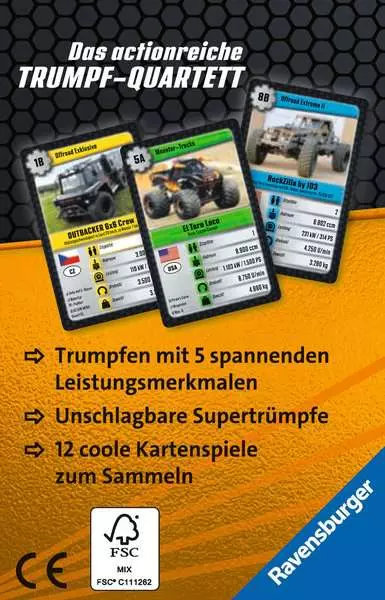 Ravensberger Matratzen Auto Monster - Kartenspiel ab 7 Jahren Tiefpreis