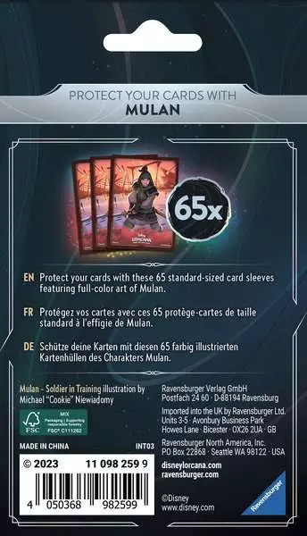 Ravensberger Matratzen Disney Lorcana: Aufstieg der Flutgestalten - Kartenhüllen Mulan Super Sparpreis