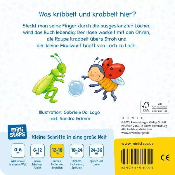 Ravensberger Matratzen ministeps: Lustige Kribbel-Krabbel Tiere Bis zu 60% Rabatt