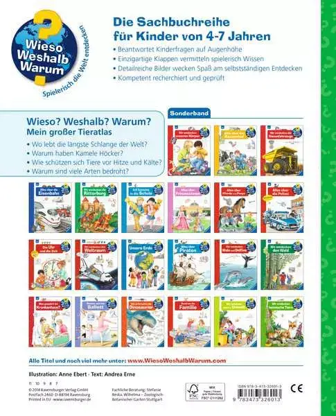 Ravensberger Matratzen Ravensburger Wieso? Weshalb? Warum?: Mein großer Tieratlas zollfrei