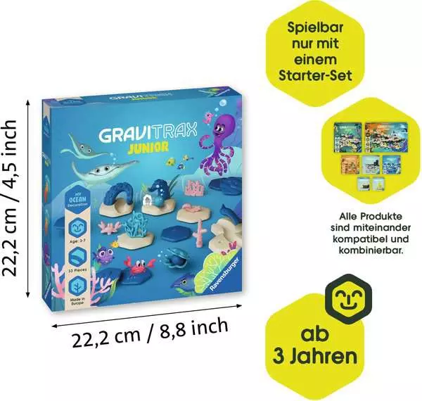 Ravensberger Matratzen GraviTrax Junior Extension Ocean - Kugelbahn-Erweiterung für Kinder ab 3 Jahren Rabatte dieses Monats