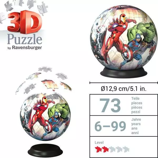 Ravensberger Matratzen 3D Puzzle Ball Marvel Avengers Sonderangebot