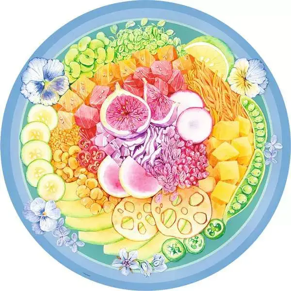 Ravensberger Matratzen Puzzle 500 Teile - Circle of Colors Poke Bowl Preisnachlass