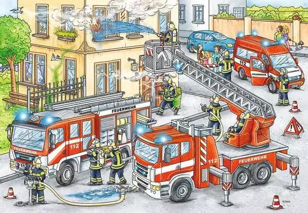Ravensberger Matratzen Kinderpuzzle ab 4 Jahren - Helden im Einsatz - 24 Teile Osterangebot