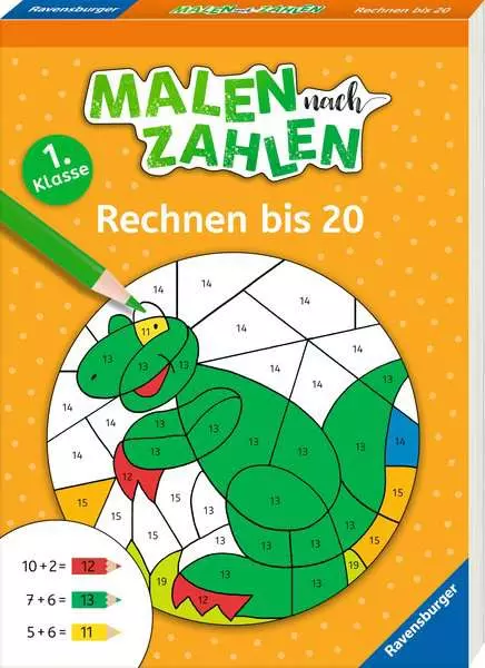 Ravensberger Matratzen Malen nach Zahlen, 1. Kl.: Rechnen bis 20 Online Outlet