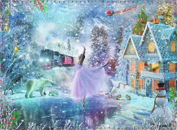 Ravensberger Matratzen Kinderpuzzle ab 9 Jahren - Winterwunderland - 300 Teile Kauf eins, bekomm eins gratis