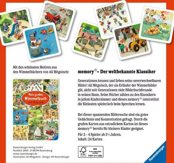Ravensberger Matratzen Meine schönsten Wimmelbilder memory® - Kinderspiel ab 2 Jahren Tägliche Deals
