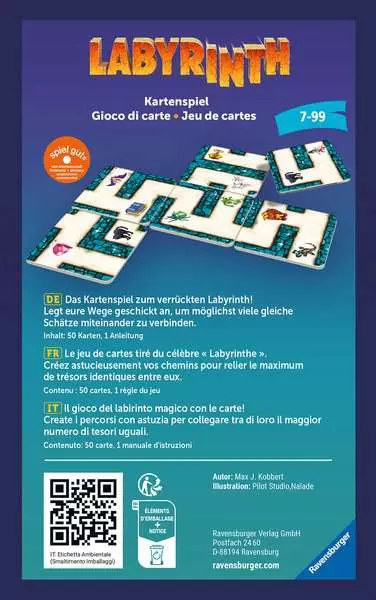 Ravensberger Matratzen Labyrinth Kartenspiel - Reisespiel ab 7 Jahren Wochenangebot