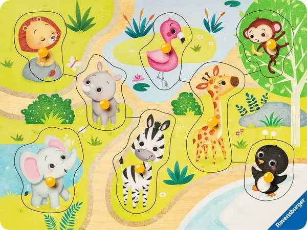 Ravensberger Matratzen Kinderpuzzle ab 2 Jahren - Unterwegs im Zoo - 8 Teile Neueste Stile