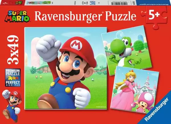 Ravensberger Matratzen Kinderpuzzle ab 5 Jahren - Super Mario - 49 Teile