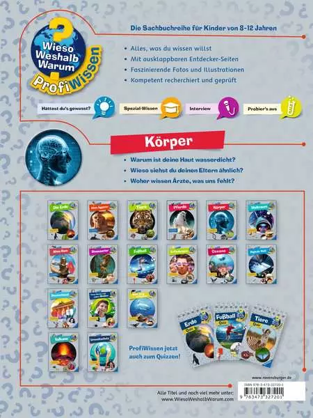 Ravensberger Matratzen Ravensburger Wieso? Weshalb? Warum? ProfiWissen, Band 5: Körper 50% Rabatt mit kostenlosem Versand