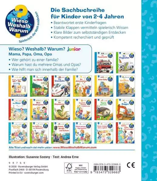 Ravensberger Matratzen Ravensburger Wieso? Weshalb? Warum? junior, Band 39: Mama, Papa, Oma, Opa Fabrikladen