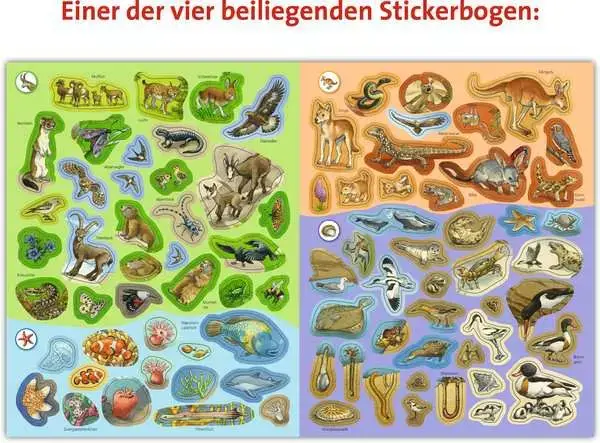 Ravensberger Matratzen Ravensburger Wieso? Weshalb? Warum? Stickerheft: Tiere der Welt Speichern exportieren