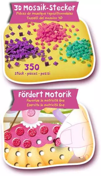 Ravensberger Matratzen Mosaic Junior Princess - Bastelset für Kinder ab 4 Jahren Auslauf
