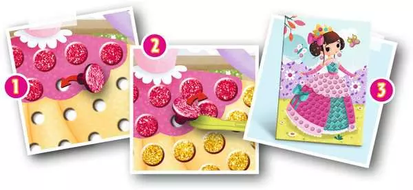 Ravensberger Matratzen Mosaic Junior Princess - Bastelset für Kinder ab 4 Jahren Auslauf