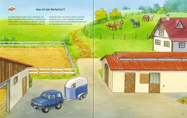 Ravensberger Matratzen Ravensburger Wieso? Weshalb? Warum? Stickerheft: Pferde Fabrikverkauf