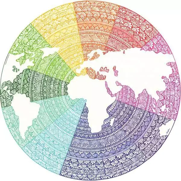 Ravensberger Matratzen Puzzle 500 Teile - Circle of Colors - Mandala Blitzverkäufe