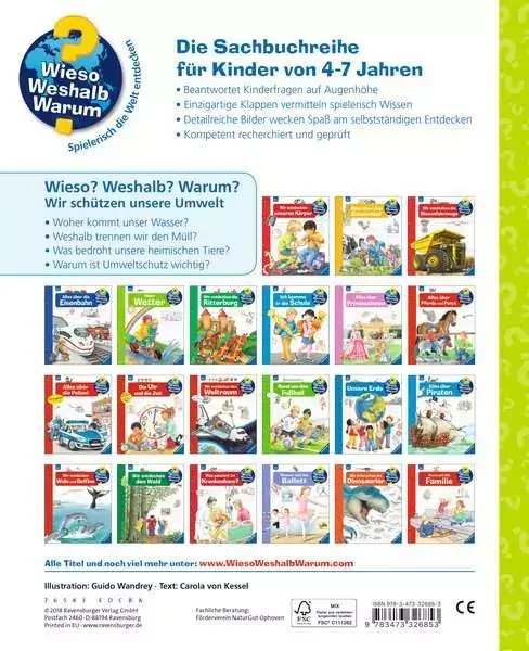 Ravensberger Matratzen Ravensburger Wieso? Weshalb? Warum?, Band 67: Wir schützen unsere Umwelt Preisnachlass