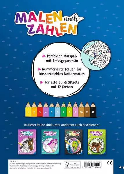 Ravensberger Matratzen Malen nach Zahlen ab 7: Im Meer Cyber Monday