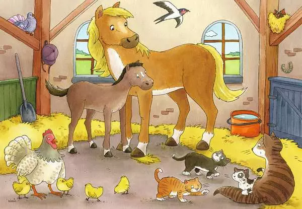 Ravensberger Matratzen Kinderpuzzle ab 3 Jahren - Glückliche Tierfamilien - 12 Teile Saisonale Angebote