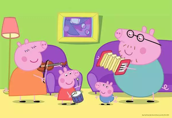 Ravensberger Matratzen Kinderpuzzle ab 3 Jahren - Zuhause bei Peppa - 12 Teile Wochenangebot