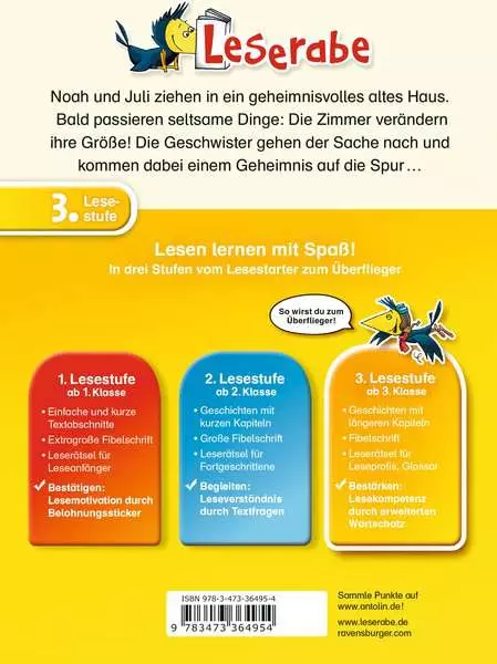 Ravensberger Matratzen Leserabe - 3. Lesestufe: Das Zauberhaus Nur für heute