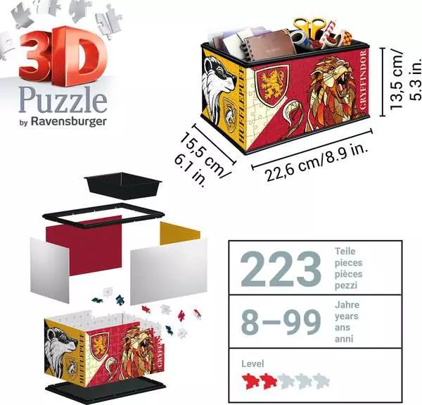 Ravensberger Matratzen 3D Puzzle Aufbewahrungsbox - Harry Potter Super Rabatt