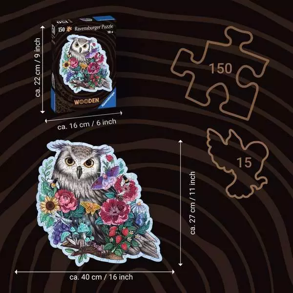 Ravensberger Matratzen Puzzle 150 Teile - Geheimnisvolle Eule Clearance-Verkauf