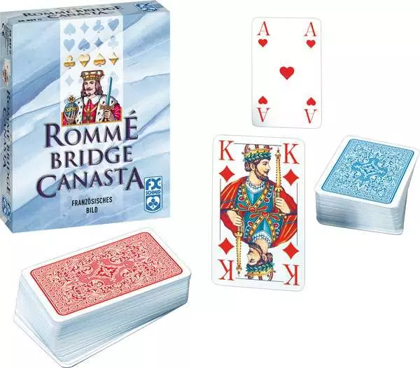 Ravensberger Matratzen Rommé Bridge Canasta - Kartenspiel ab 8 Jahren Kostenloser Versand international