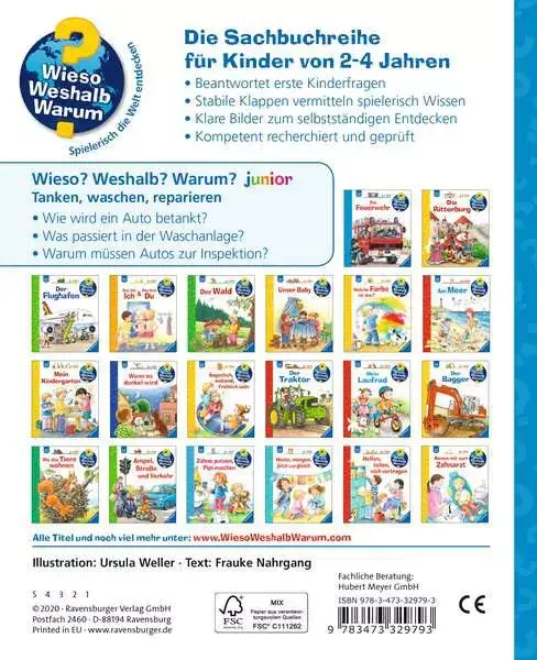 Ravensberger Matratzen Ravensburger Wieso? Weshalb? Warum? junior, Band 69: Tanken, waschen, reparieren Im Verkauf