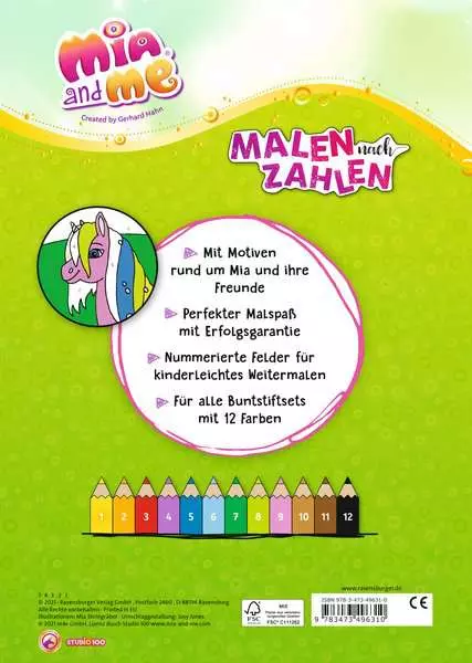 Ravensberger Matratzen Mia and me: Malen nach Zahlen ab 5 Online