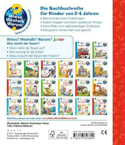Ravensberger Matratzen Ravensburger Wieso? Weshalb? Warum? junior, Band 62: Was macht der Bauer? Black Friday