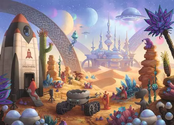 Ravensberger Matratzen Kinderpuzzle ab 9 Jahren - Die Weltraummission - 368 Teile Cyber Monday